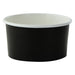 Tarrina de cartón negra para caliente/frío 130ml Ø79mm A44mm - 1000Uds