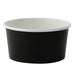 Tarrina de cartón negra para caliente/frío 200ml Ø90mm A48mm - 1000Uds