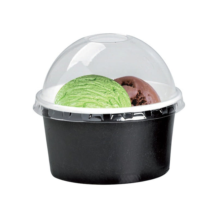 Tarrina de cartón negra para caliente/frío 280ml Ø95mm A62mm - 500Uds