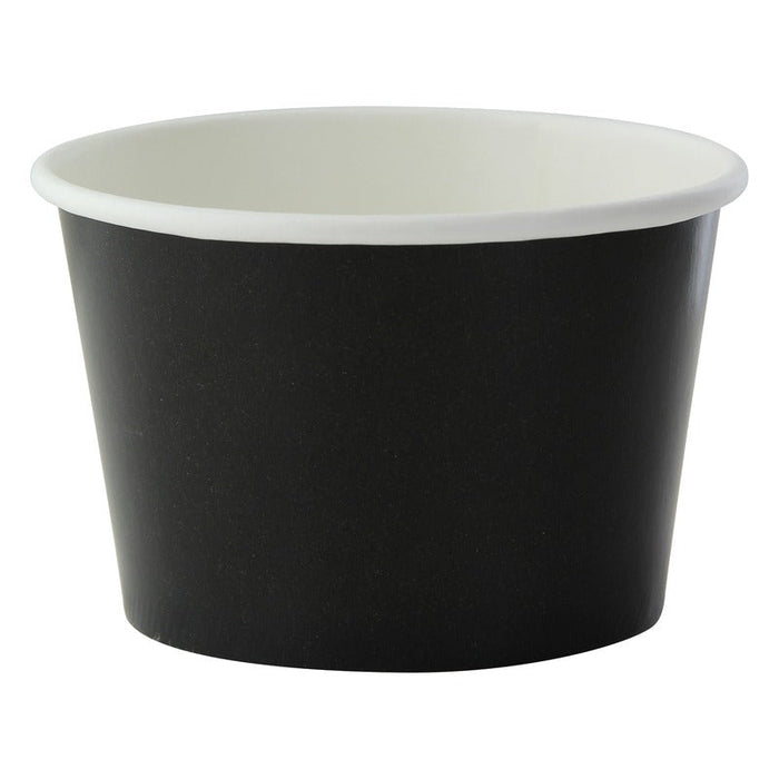 Tarrina de cartón negra para caliente/frío 280ml Ø95mm A62mm - 500Uds