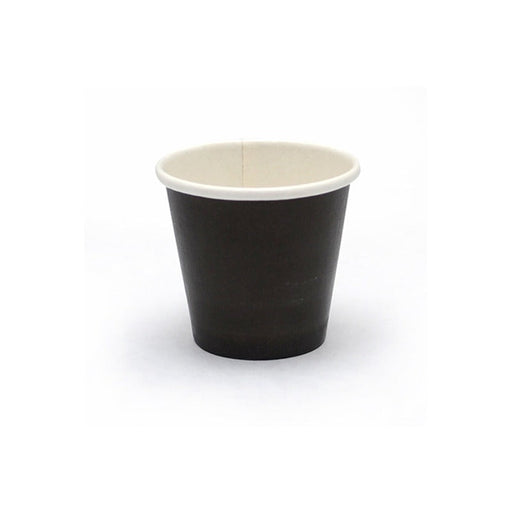 Tarrina de cartón negra para caliente/frío 45ml Ø46mm A40mm - 1000Uds