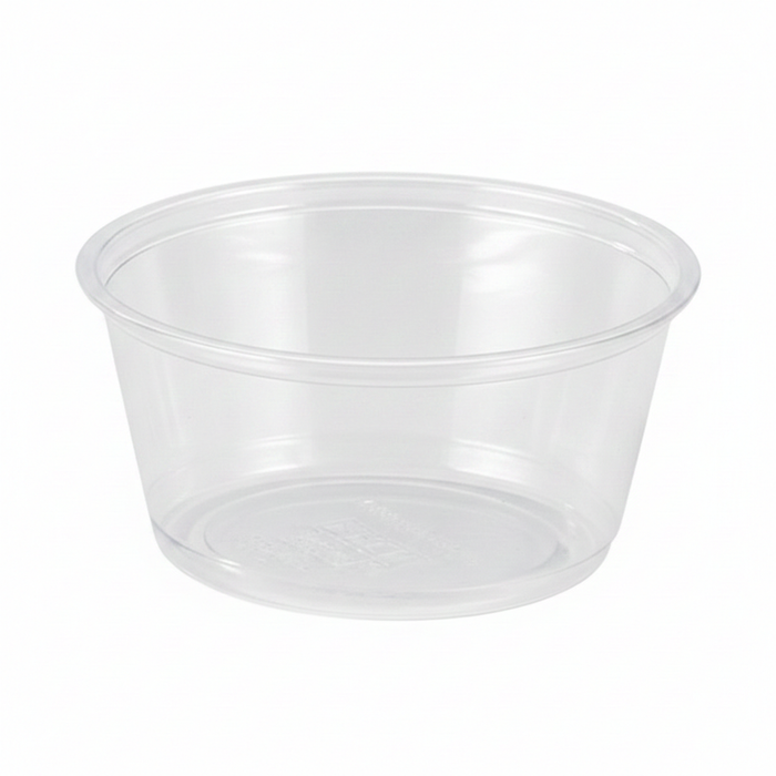 Salsera PP transparente 100ml Ø70mm A32mm - 1000Uds
