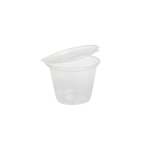Salsera PP con tapa bisagra 70ml Ø65mm A47mm - 1200Uds