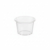 Salsera PET transparente 80ml Ø75mm A35mm - 1000Uds