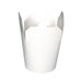 Caja redonda de cartón blanco con cierre de muesca 450ml Ø83mm A100mm - 500Uds
