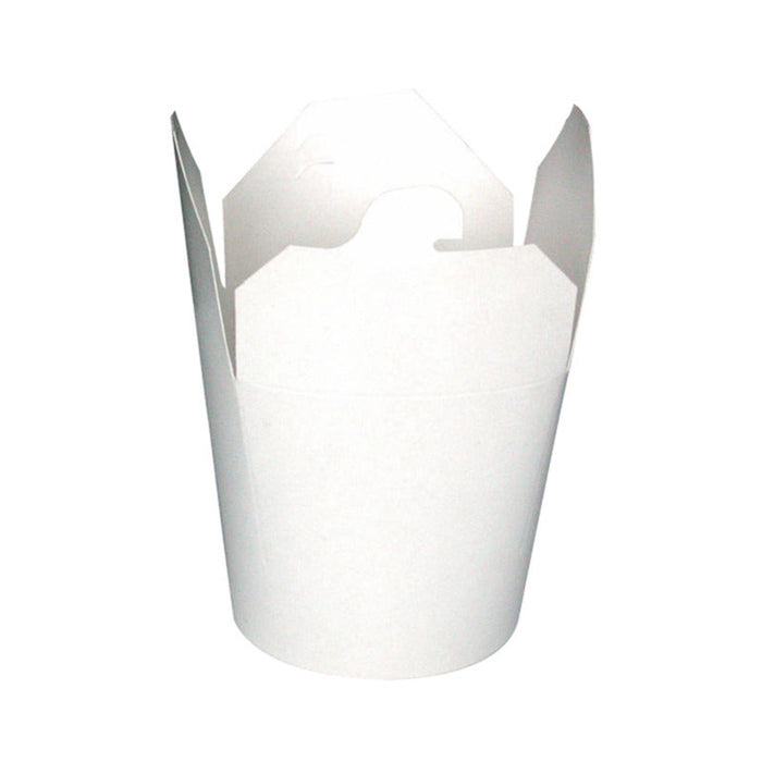 Caja redonda de cartón blanco con cierre de muesca H98mm 750ml - 500Uds