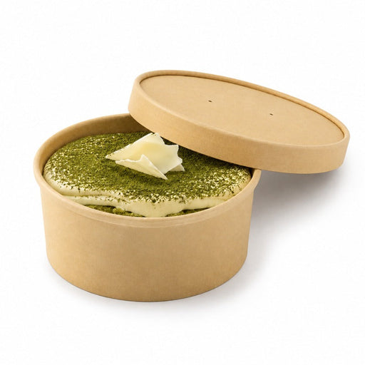 Tapa de cartón kraft marrón sin plástico Ø61mm - 1000Uds