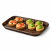 Bandeja decorativa de madera oscura 168x127mm H15mm - 200Uds