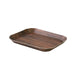 Bandeja decorativa de madera oscura 168x127mm H15mm - 200Uds