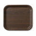 Bandeja de cartón laminado con impresión en madera oscura 185x135mm H19mm - 200Uds