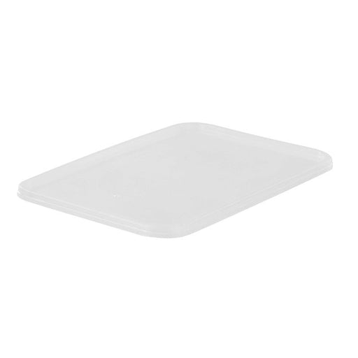 Tapa plana translúcida PP rectangular para 210APUREC750 173x120mm - 250Uds