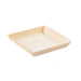 Bandeja de madera cuadrada Samouraï 132x131mm A19mm - 100Uds