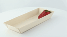 Bandeja de madera rectangular Samouraï 215x85mm A28mm - 100Uds