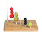 Soporte rectangular de bambú con 49 pinchos 250x200mm A25mm - 1Ud