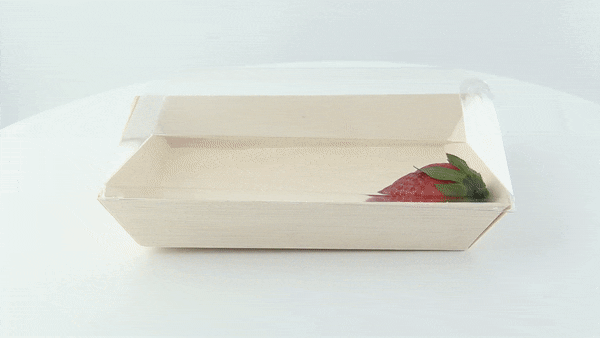 Tapa cúpula Samurai transparente PET para plato 130x180mm - 100Uds