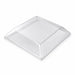 Tapa cúpula Samurai transparente en plástico PET para bandeja 207x207mm H35mm - 100Uds