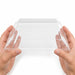 Tapa cúpula Samurai transparente en plástico PET para bandeja 288x285mm H40mm - 100Uds
