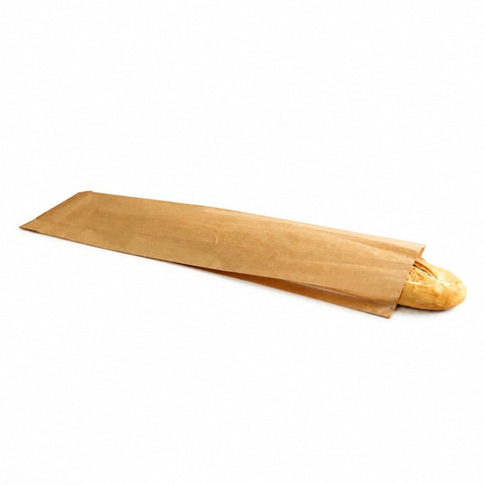 Bolsa papel kraft antigrasa para bocadillos 100x40mm A340mm - 1000Uds