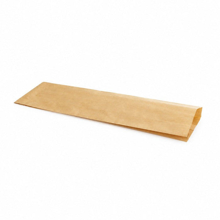 Bolsa papel kraft antigrasa para bocadillos 100x40mm A340mm - 1000Uds