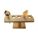 Soporte cono de bambú 5 agujeros 235x80mm H95mm - 10Uds