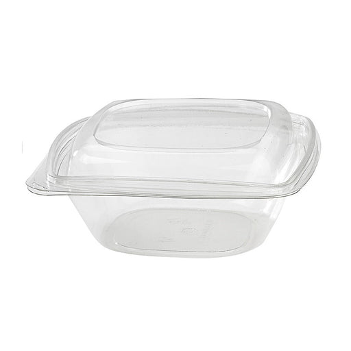 Combo Ensaladera PET + tapa transparente 1000ml 190x190mm A65mm - 100Uds