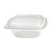 Combo Ensaladera PET + tapa transparente 1000ml 190x190mm A65mm - 100Uds