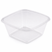 Ensaladera PET cuadrada transparente (sin Tapa) 750ml 160x160mm A70mm - 400Uds