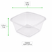 Ensaladera PET cuadrada transparente (sin Tapa) 750ml 160x160mm A70mm - 400Uds