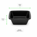 Ensaladera PET cuadrada negra 750ml 160x160mm A70mm - 400Uds