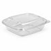 Combo Ensaladera PET cuadrada con Tapa 750ml 190x190mm A65mm - 200Uds