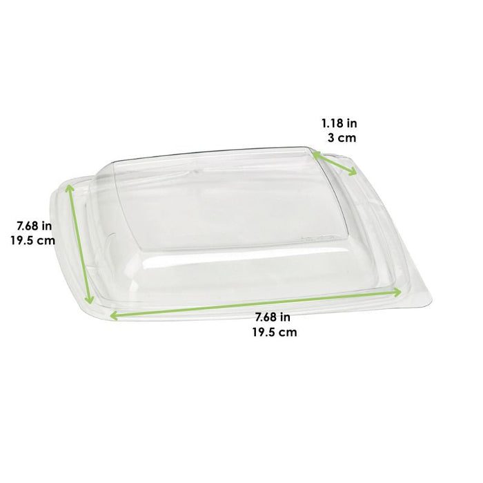 Tapa cúpula transparente 195x195mm A30mm - 400Uds