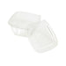 Combo Ensaladera PET cuadrada con Tapa 480ml 130x130mm A60mm - 100Uds