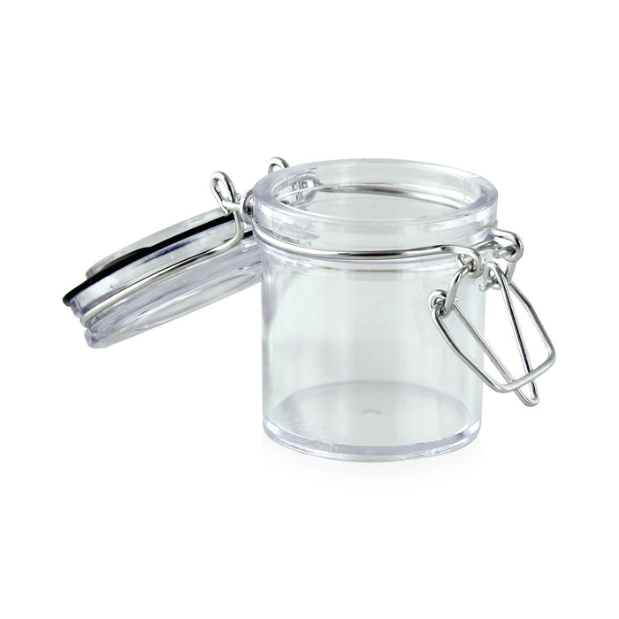 Mini tarro redondo transparente en PS H60mm 50ml - 60Uds