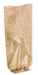 Bolsa transparente kraft con fondo marrón 120 A260mm - 100Uds
