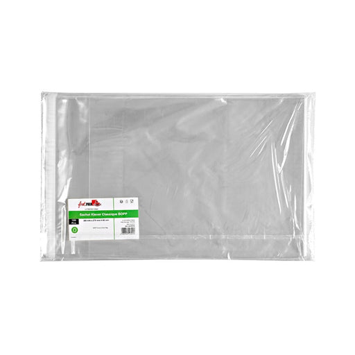 Bolsa de plástico BOPP con cinta adhesiva 360x270mm - 1000Uds