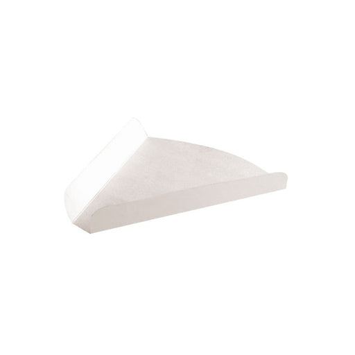 Cuña cartón blanco para porción pizza o tarta triangular 175x27mm A27mm - 1000Uds