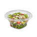 Ensaladera con tapa bisagra redonda trasnsparete PET 250ml Ø100mm A48mm - 500Uds