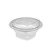 Ensaladera con tapa bisagra redonda trasnsparete PET 250ml Ø100mm A48mm - 500Uds