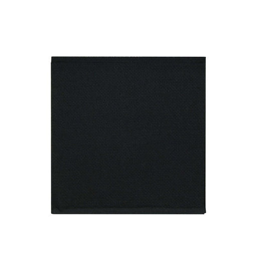 Servilleta micropunto de papel de 2 capas negra 200x200mm - 4000Uds
