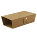 Tapa corredera de cartón marrón para caja de snacks 215x90mm A53mm - 500Uds