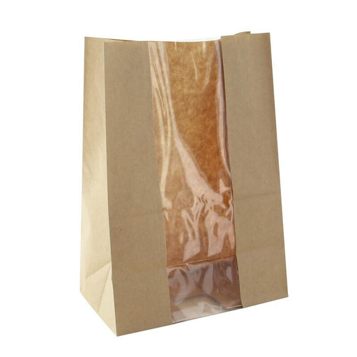 Bolsa de papel SOS kraft con ventana 180x110mm A265mm - 500Uds