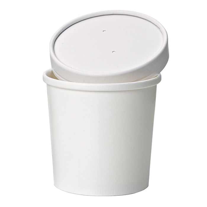 Vaso de cartón blanco para caliente/frío (vendido sin tapa) 350ml A89mm - 500Uds