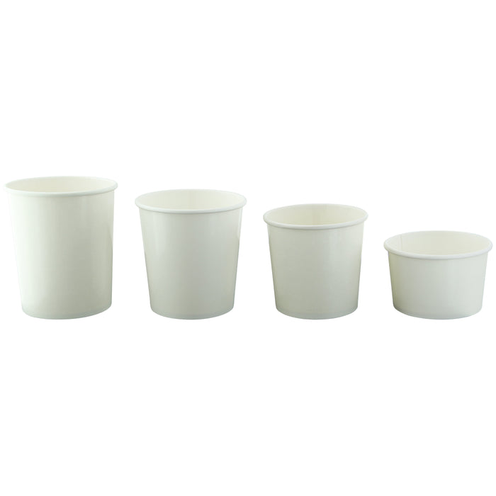 Vaso de cartón blanco para caliente/frío (vendido sin tapa) 350ml A89mm - 500Uds