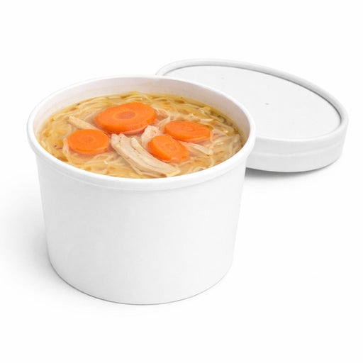Vaso sopa de cartón con tapa 230ml A60mm - 250Uds