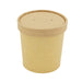 Vaso sopa cartón kraft para caliente/frío con tapa 350ml A85mm - 500Uds