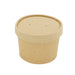 Vaso sopa cartón kraft para caliente/frío con tapa 240ml A67mm - 500Uds