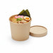 Vaso sopa cartón-fibra de bambú para caliente/frío con tapa 350ml A86mm - 500Uds