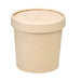 Vaso sopa cartón-fibra de bambú para caliente/frío con tapa 350ml A86mm - 500Uds