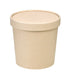 Vaso sopa cartón-fibra de bambú para caliente/frío con tapa 710ml A110mm - 250Uds
