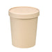 Vaso sopa cartón-fibra de bambú para caliente/frío con tapa 940ml A140mm - 250Uds